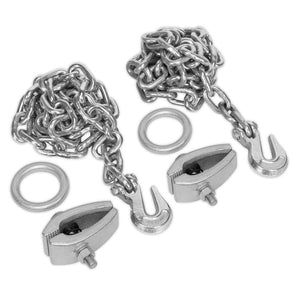 Sealey Chain Kit 2 x 2M Chains, 2 x Clamps