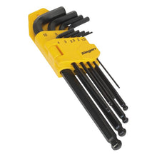 Load image into Gallery viewer, Sealey Ball-End Hex Key Set 9pc Long - Metric (Siegen)
