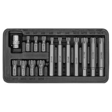 Load image into Gallery viewer, Sealey Ribe Bit &amp; Holder Set 15pc - 3/8&quot; Sq Drive (Siegen)

