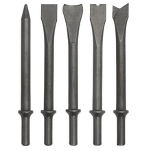 Load image into Gallery viewer, Sealey Air Hammer Chisel Set 5pc 170mm .401&quot; Shank
