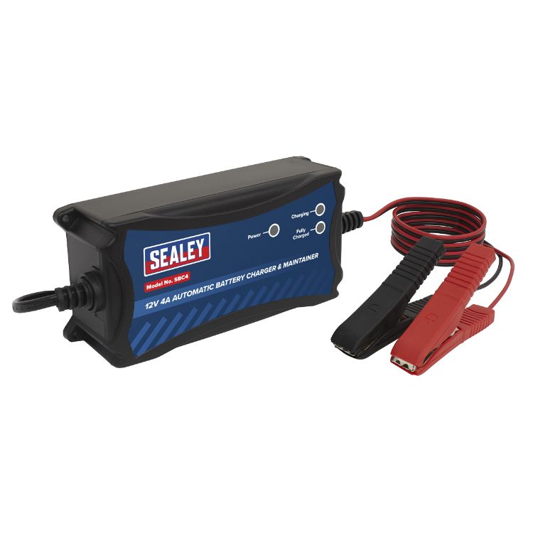 Sealey Battery Maintainer Charger 12V 4A Fully Automatic