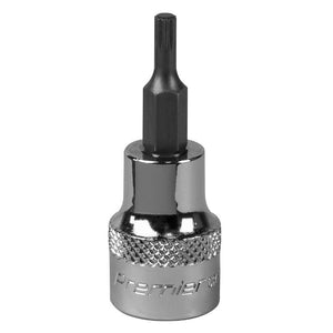 Sealey Spline Socket Bit M4 3/8" Sq Drive (Premier)