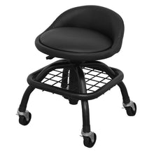 Load image into Gallery viewer, Sealey Creeper Stool Pneumatic, Adjustable Height Swivel Seat &amp; Back Rest (510-650mm)
