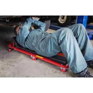Sealey Creeper/Seat Steel, 7 Wheels & Adjustable Head Rest