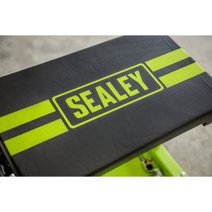 Sealey Mechanic's Utility Seat Deluxe - Hi-Vis Green