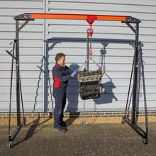 Load image into Gallery viewer, Sealey Portable Lifting Gantry Crane Adjustable 0.5 Tonne

