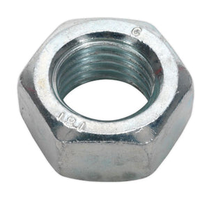 Sealey Steel Nut DIN 934 - M20 Zinc - Pack of 10