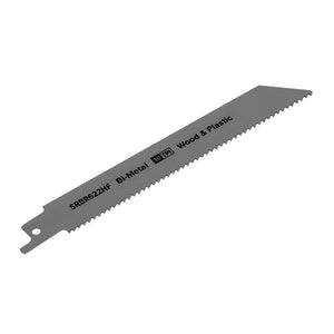 Sealey Reciprocating Saw Blade Wood & Plastics 150mm (6") 10tpi - Pack of 5