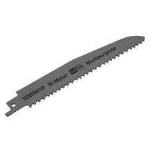 Load image into Gallery viewer, Sealey Reciprocating Saw Blade Multipurpose 150mm (6&quot;) 5-8tpi - Pack of 5
