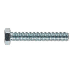Sealey HT Zinc Setscrew DIN 933 - M12 x 75mm - Grade 8.8 - Pack of 10