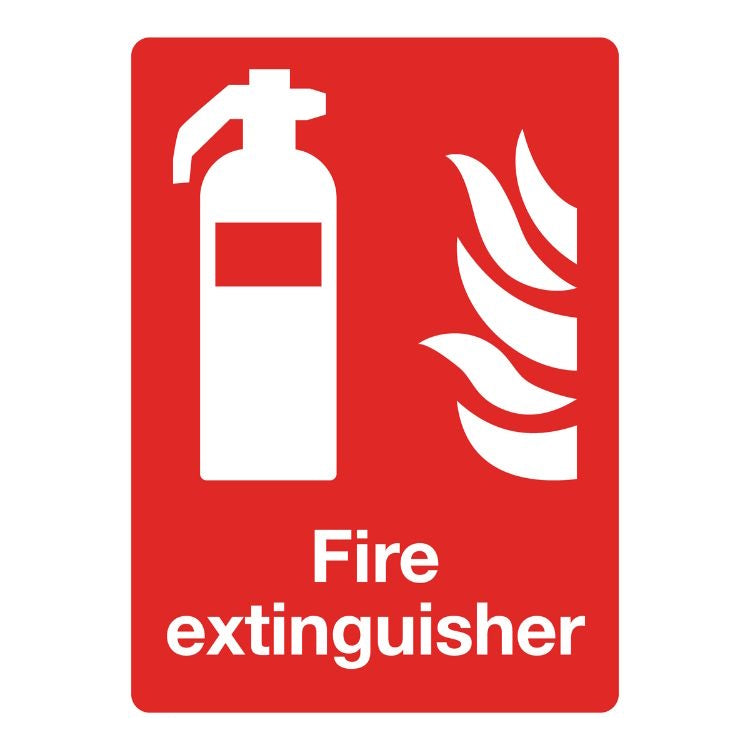 Sealey Prohibition Safety Sign - Fire Extinguisher