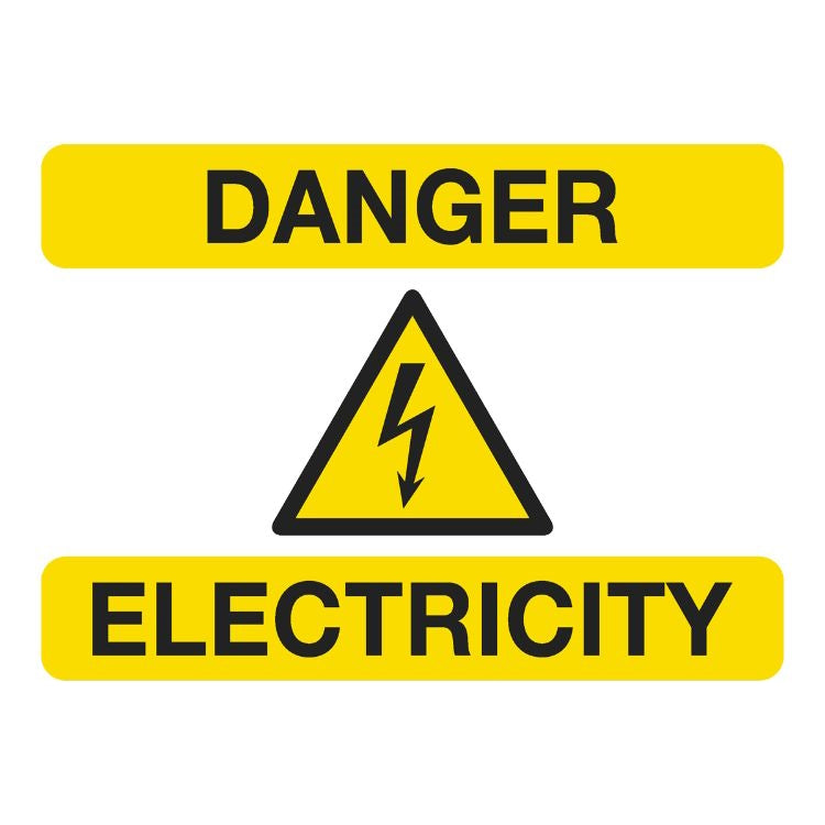 Sealey Warning Safety Sign - Danger Electricity