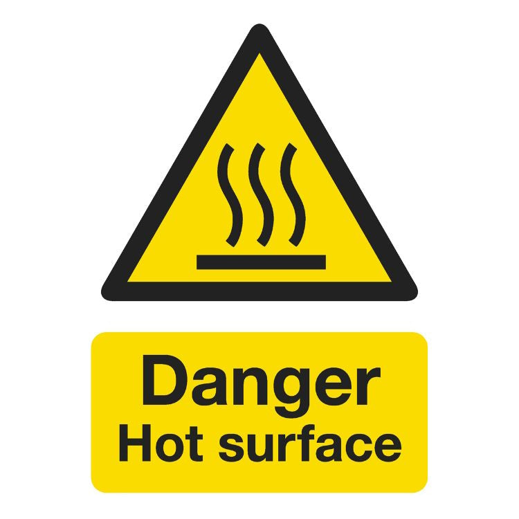 Sealey Warning Safety Sign - Danger Hot Surface