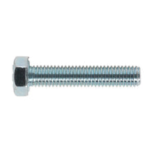 Load image into Gallery viewer, Sealey HT Zinc Setscrew DIN 933 - M5 x 25mm - Grade 8.8 - Pack of 50
