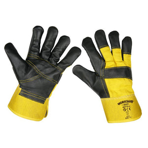 Sealey Riggers Gloves Hide Palm - Pair