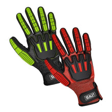 Load image into Gallery viewer, Sealey Cut &amp; Impact Resistant Gloves - Pair
