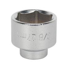 Load image into Gallery viewer, Sealey Low Profile Oil Filter Socket 27mm 3/8&quot; Sq Drive
