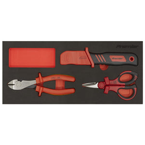 Sealey Insulated Cutting Set 3pc, Tool Tray - VDE Approved (Premier)