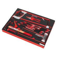 Load image into Gallery viewer, Sealey Tool Tray, Hacksaw, Hammers &amp; Punches 13pc (Machinist Hammer) (Premier)
