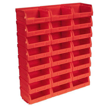 Load image into Gallery viewer, Sealey Plastic Storage Bin 105 x 85 x 55mm Red - Pack of 24
