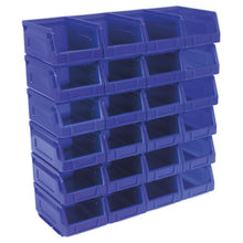 Load image into Gallery viewer, Sealey Plastic Storage Bin 105 x 165 x 85mm Blue - Pack of 24
