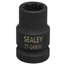 Load image into Gallery viewer, Sealey Brake Caliper Socket 1/2&quot; Sq Drive 14mm - 7-Point
