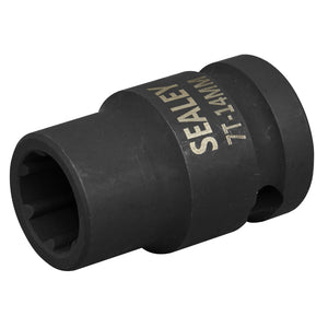 Sealey Brake Caliper Socket 1/2" Sq Drive 14mm - 7-Point