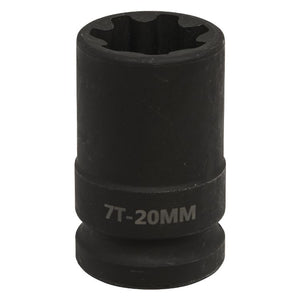 Sealey Brake Caliper Socket 1/2" Sq Drive 20mm - 7-Point