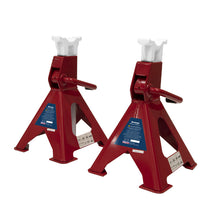 Load image into Gallery viewer, Sealey Axle Stands (Pair) 3 Tonne Capacity per Stand Ratchet Type
