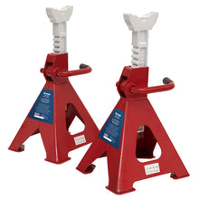 Load image into Gallery viewer, Sealey Axle Stands (Pair) 6 Tonne Capacity per Stand Ratchet Type
