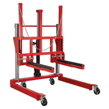 Load image into Gallery viewer, Sealey Wheel Removal Trolley 500kg Adjustable Width
