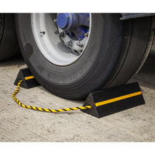 Load image into Gallery viewer, Sealey Heavy-Duty Rubber Wheel Chocks - Pair
