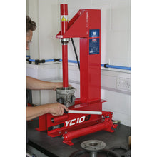 Load image into Gallery viewer, Sealey Hydraulic Press 10 Tonne Bench &#39;C&#39; Type
